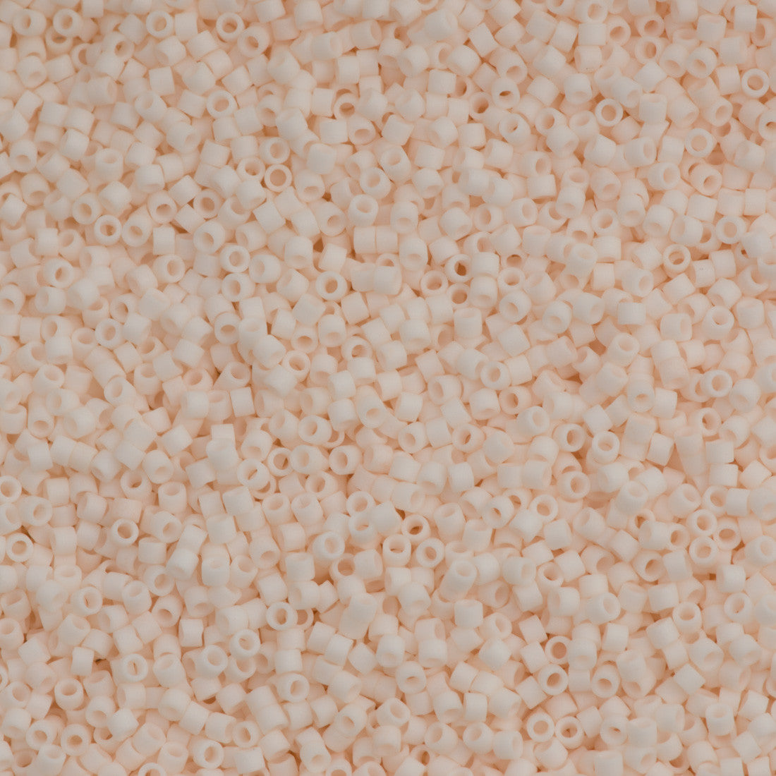 Miyuki Delica Seed Bead 11/0 Opaque Matte Blushed White 2-inch Tube DB1510