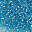 Miyuki Round Seed Bead 6/0 Silver Lined Aqua 20g Tube (148S)