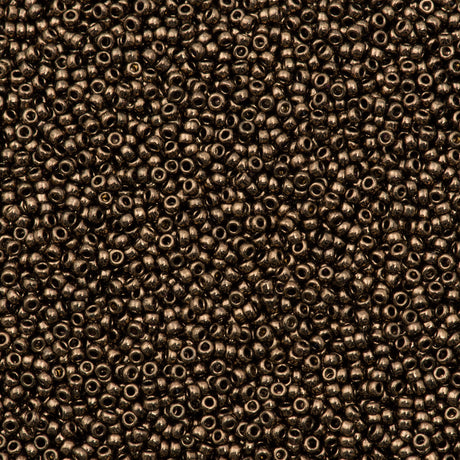 Miyuki Round Seed Bead 15/0 Metallic Chocolate 2-inch Tube (461)