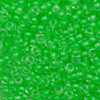 Miyuki Round Seed Bead 6/0 Inside Color Lined Light Green 20g Tube (1120)