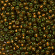 Miyuki Round Seed Bead 6/0 Silver Lined Dyed Golden Olive 20g Tube (1421)