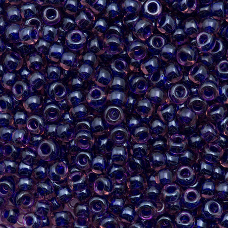 Miyuki Round Seed Bead 6/0 Light Purple Lined Dark Purple 20g Tube (1835)