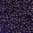 Miyuki Round Seed Bead 6/0 Dark Amethyst Gold Luster 20g Tube (308)