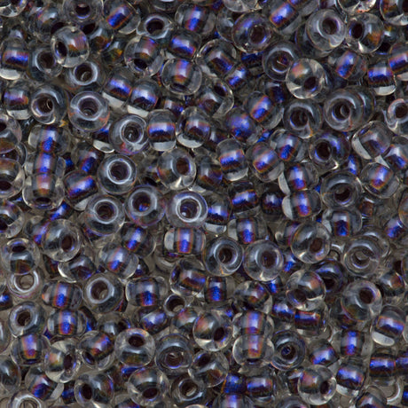 Miyuki Round Seed Bead 6/0 Magic Violet Lined Crystal 20g Tube (3203)