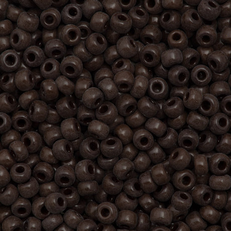 Miyuki Round Seed Bead 6/0 Opaque Chocolate 20g Tube (419)