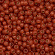 Miyuki Round Seed Bead 6/0 Duracoat Silver Lined Dyed Persimmon 20g Tube (4244)