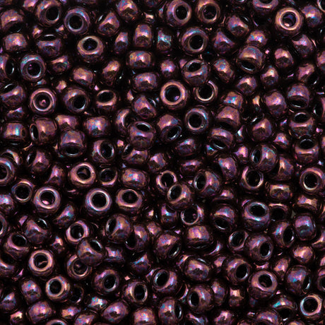 Miyuki Round Seed Bead 6/0 Metallic Plum 20g Tube (460)