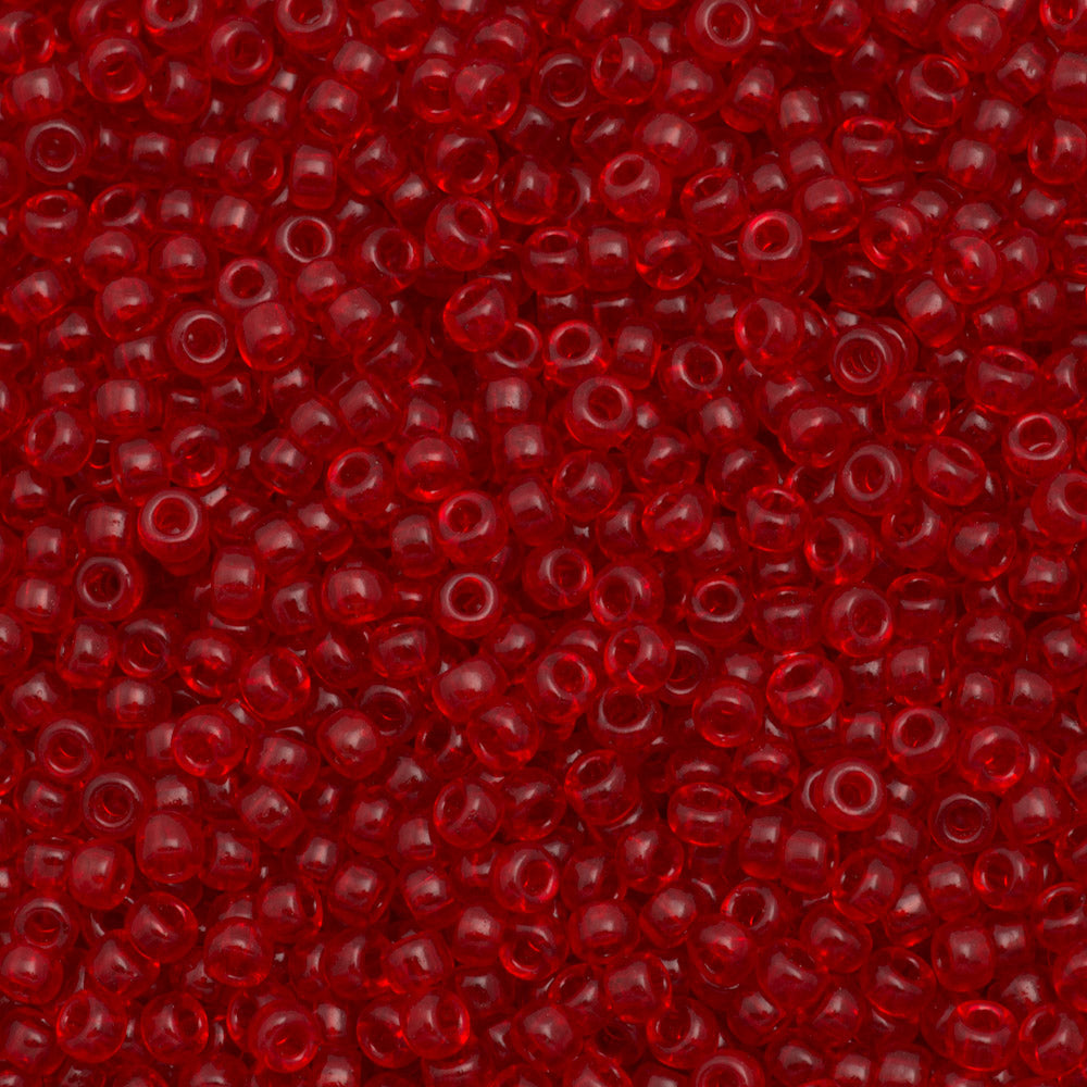 Size 8 Crimson Glass Seed Beads