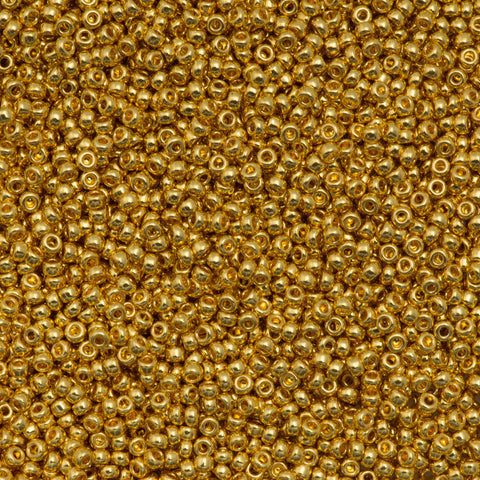 Caravan Beads - Miyuki - 8-191: 8/0 24kt Gold Plated Miyuki Seed Bead  #8-191*