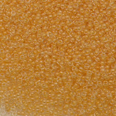 10g Miyuki Round Seed Bead 11/0 Inside Color Lined Canary (202)