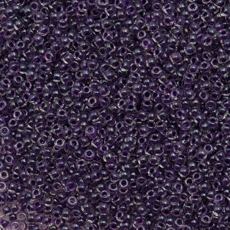 10g Miyuki Round Seed Bead 11/0 Inside Color Lined Royal Purple (223)