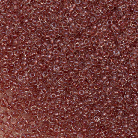 Miyuki Round Seed Bead 6/0 Inside Color Lined Dusty Rose 20g Tube (2601)