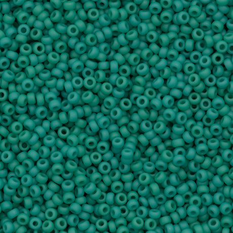 Miyuki Round Seed Bead 8/0 Opaque Matte Turquoise 22g Tube (412F)