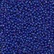 50g Miyuki Round Seed Bead 11/0 Matte Opaque Cobalt AB (414FR)