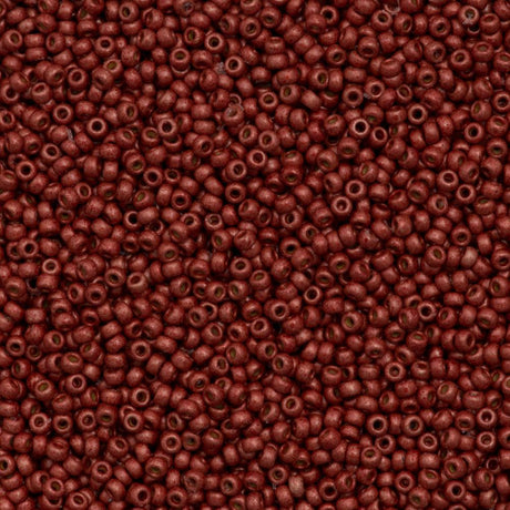 50g Miyuki Round Seed Bead 11/0 Duracoat Matte Galvanized Berry (4208F)