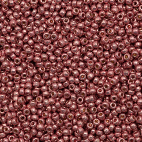 50g Miyuki Round Seed Bead 11/0 Duracoat Galvanized Dark Coral (4209)