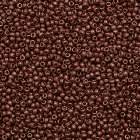 50g Miyuki Round Seed Bead 11/0 Duracoat Matte Galvanized Dark Berry (4212F)