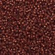 Miyuki Round Seed Bead 11/0 Duracoat Silver Lined Dyed Nutmeg 22g Tube (4245)