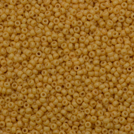 Miyuki Round Seed Bead 8/0 Duracoat Opaque Banana 22g Tube (4452)