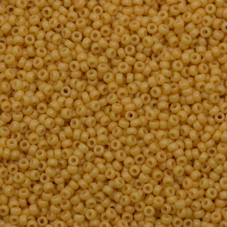 Miyuki Round Seed Bead 15/0 Duracoat Opaque Banana 2-inch Tube (4452)