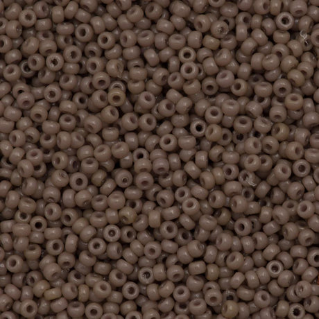 Miyuki Round Seed Bead 15/0 Duracoat Opaque Beige 2-inch Tube (4455)