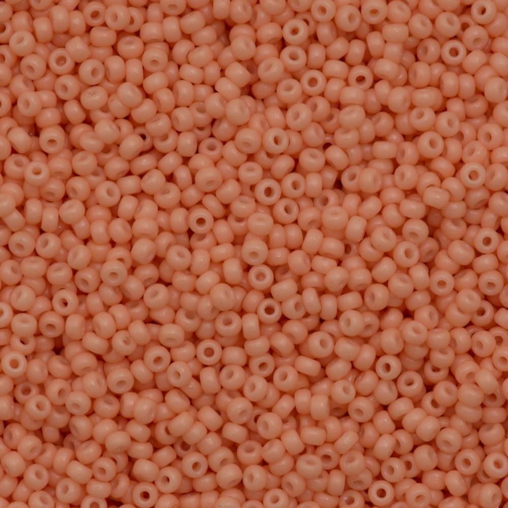 Miyuki Round Seed Bead 15/0 Duracoat Opaque Tea Rose 2-inch Tube (4461)