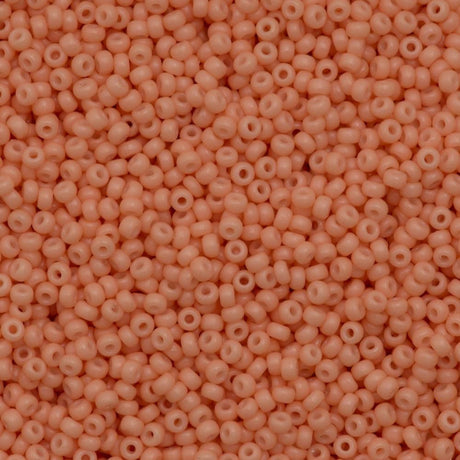 Miyuki Round Seed Bead 15/0 Duracoat Opaque Tea Rose 2-inch Tube (4461)