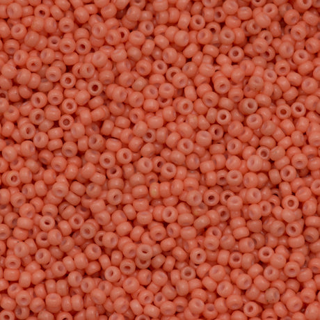 Miyuki Round Seed Bead 11/0 Duracoat Dyed Opaque Dark Salmon (4462)