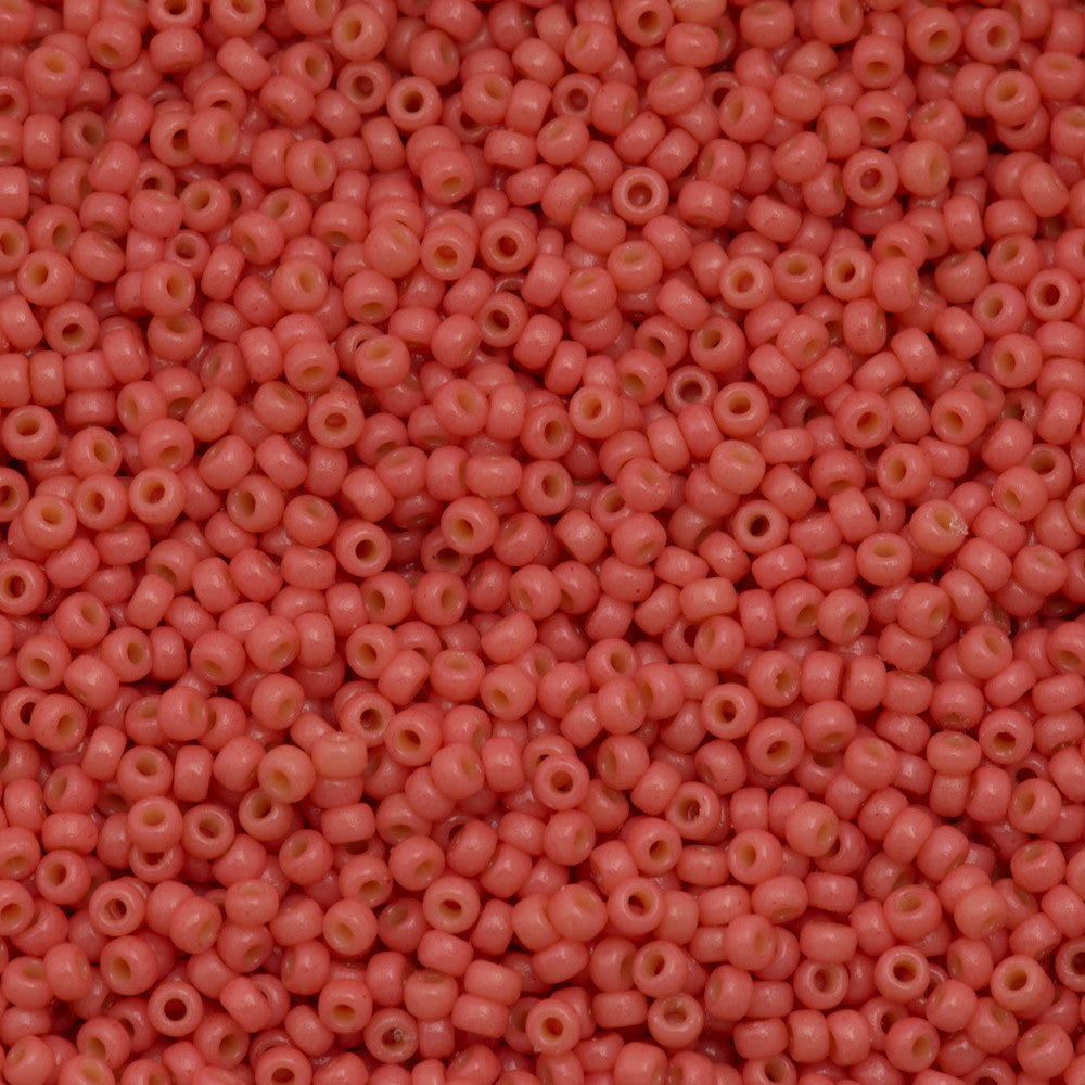 Miyuki Round Seed Bead 11/0 Duracoat Opaque Light Watermelon 22g Tube (4464)