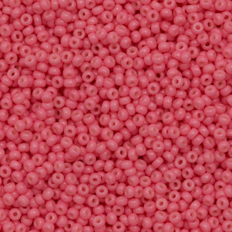 50g Miyuki Round Seed Bead 11/0 Duracoat Opaque Guava (4465)