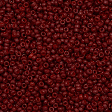 Miyuki Round Seed Bead 15/0 Duracoat Opaque Jujube 2-inch Tube (4469)