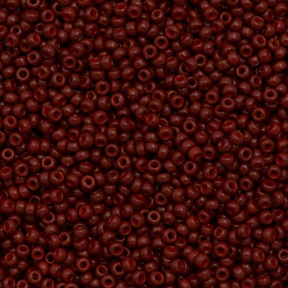 Miyuki Round Seed Bead 15/0 Duracoat Opaque Maroon 2-inch Tube (4470)