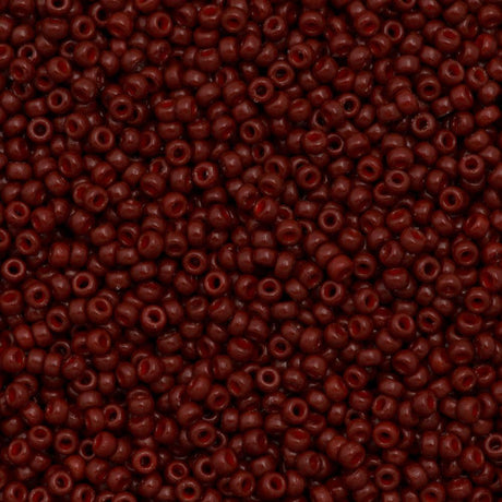 Miyuki Round Seed Bead 15/0 Duracoat Opaque Maroon 2-inch Tube (4470)