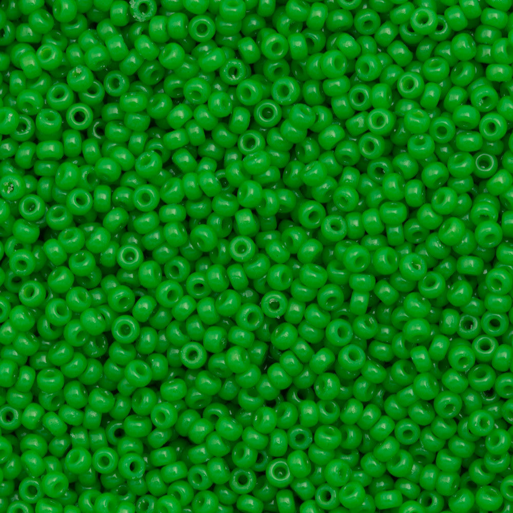 Miyuki Round Seed Bead 11/0 Duracoat Opaque Fiji Green 22g Tube (4476)