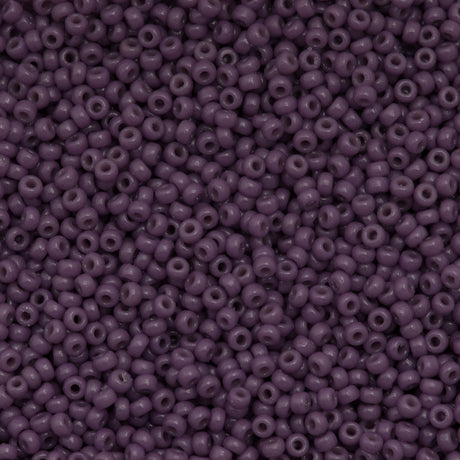 Miyuki Round Seed Bead 8/0 Duracoat Opaque Dark Orchid 22g Tube (4489)