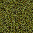 Miyuki Round Seed Bead 11/0 Opaque Chartreuse Picasso 22g Tube (4515)