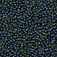 50g Miyuki Round Seed Bead 11/0 Gunmetal Iris (456)