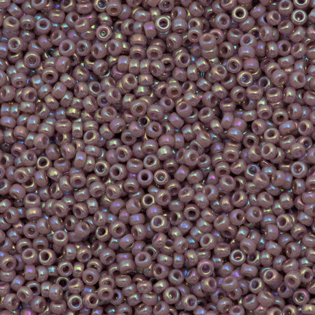 10g Miyuki Round Seed Bead 11/0 Opaque Mauve AB (478)