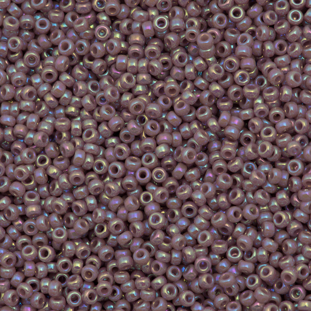 Miyuki Round Seed Bead 8/0 Opaque Mauve AB 22g Tube (478)