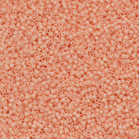 25g Miyuki Delica seed bead 11/0 Opaque Luster Pink DB206