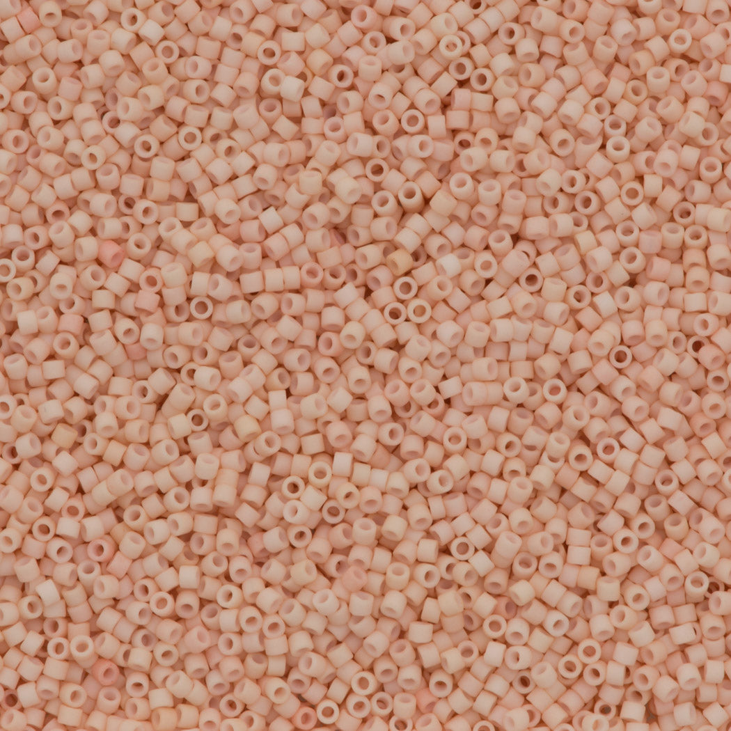 Miyuki Delica Seed Bead 11/0 Matte Pale Rose 2-inch Tube DB354