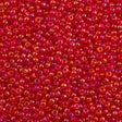 Toho Round Seed Bead 8/0 Transparent Raspberry AB 2.5-inch tube (165)