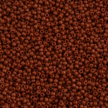 Toho Round Seed Bead 15/0 Opaque Light Brown 2.5-inch Tube (46L)