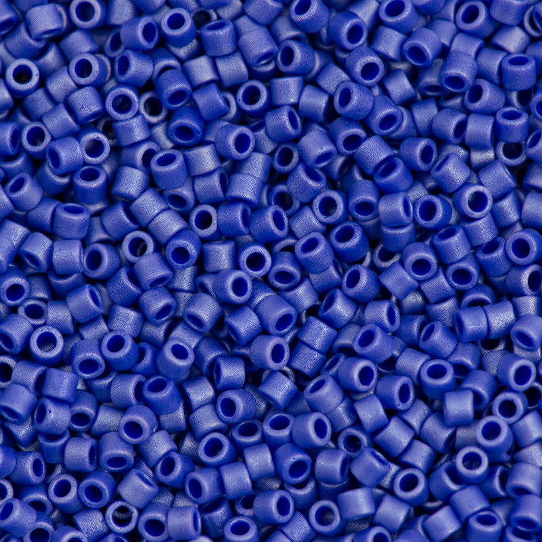 Miyuki Delica Seed Bead 10/0 Matte Opaque Luster Cobalt 7g Tube DBM361