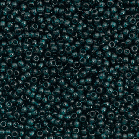 50g Toho Round Seed Bead 6/0 Transparent True Teal (7BD)