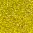 Toho Round Seed Bead 15/0 Silver Lined Lemon 2.5-inch Tube (32)