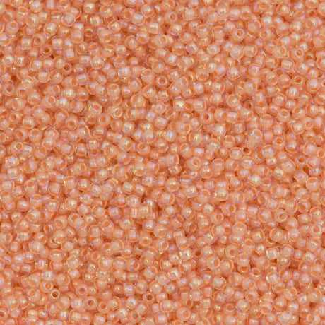 50g Toho Round Seed Bead 11/0 Inside Color Lined Apricot (794)