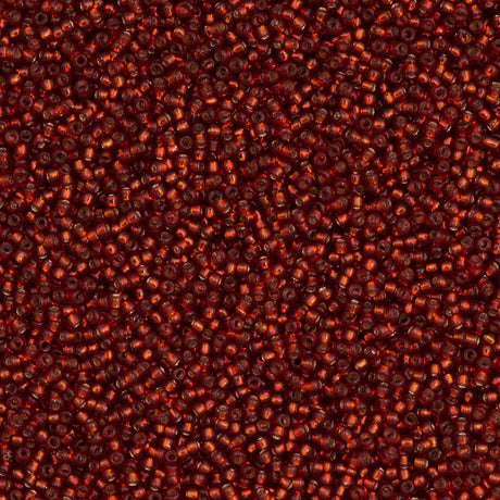 Toho Round Seed Bead 15/0 Silver Lined Garnet 2.5-inch Tube (25C)