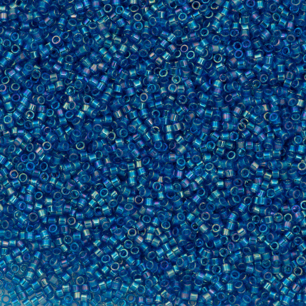 25g Miyuki Delica Seed Bead 11/0 Transparent Capri AB DB177