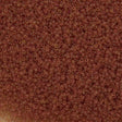 Miyuki Round Seed Bead 15/0 Semi-Matte Dyed Transparent Cinnamon 2-inch Tube (1602)